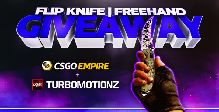 TurboMotionReal's tweet photo. FLIP KNIIFE FREEHAND GIVEAWAY! 
To Enter:
➤ Retweet this Tweet
➤ Enter Via Gleam: https://t.co/YXK0vZlXkc
➤ Follow @TurboMotionReal 
➤ Follow @CSGOEmpire 
➤ Check out https://t.co/eUyP7Ze3cn 
➤ Also Tag 3 Friends 
GOOD LUCK! #csgo #csgogivaway #csgoskins https://t.co/mPlBvclhqA