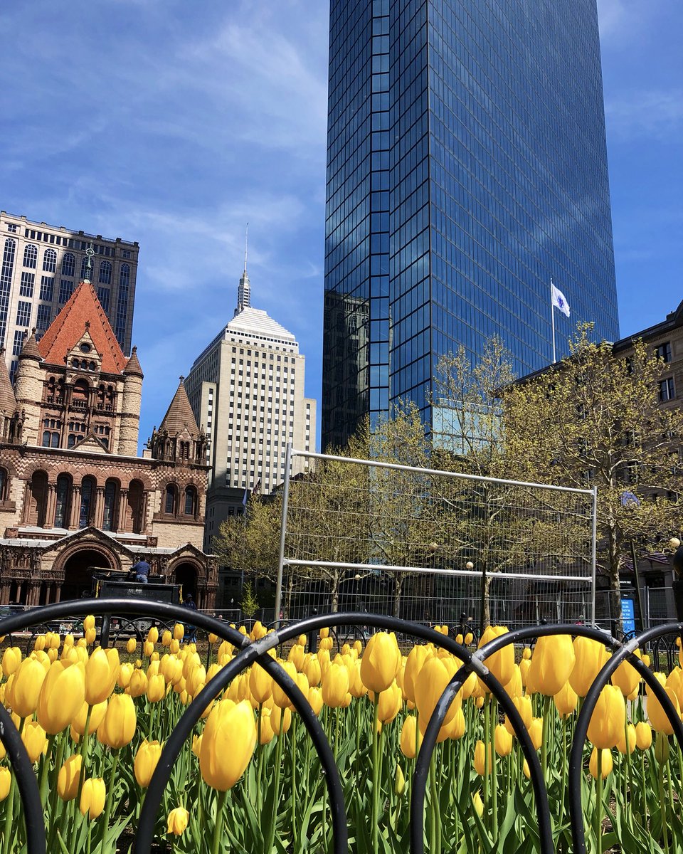 I’ve actually forgotten the feeling of sunshine on my skin. It’s absolutely amazing. 😏
.
.
.
#OfficeDay #BackBay #Copley #CopleySquare #Boston #Spring #WeatherPerfection #MJWeather  #SpringFlowers #CityLife #CityScapes #HancockForever #SpringThings