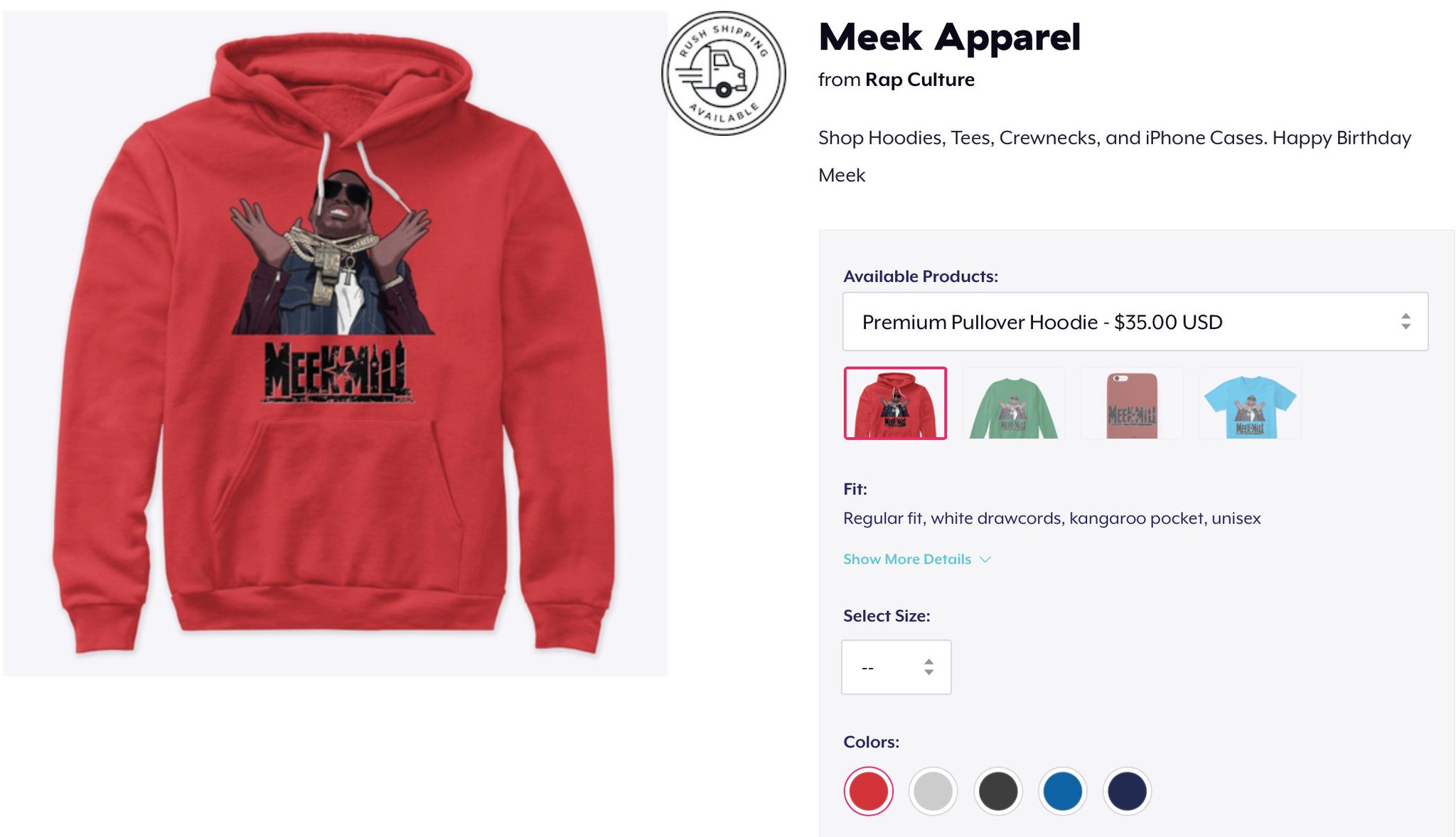 Happy Birthday Meek Mill! Apparel just dropped in the shop
 