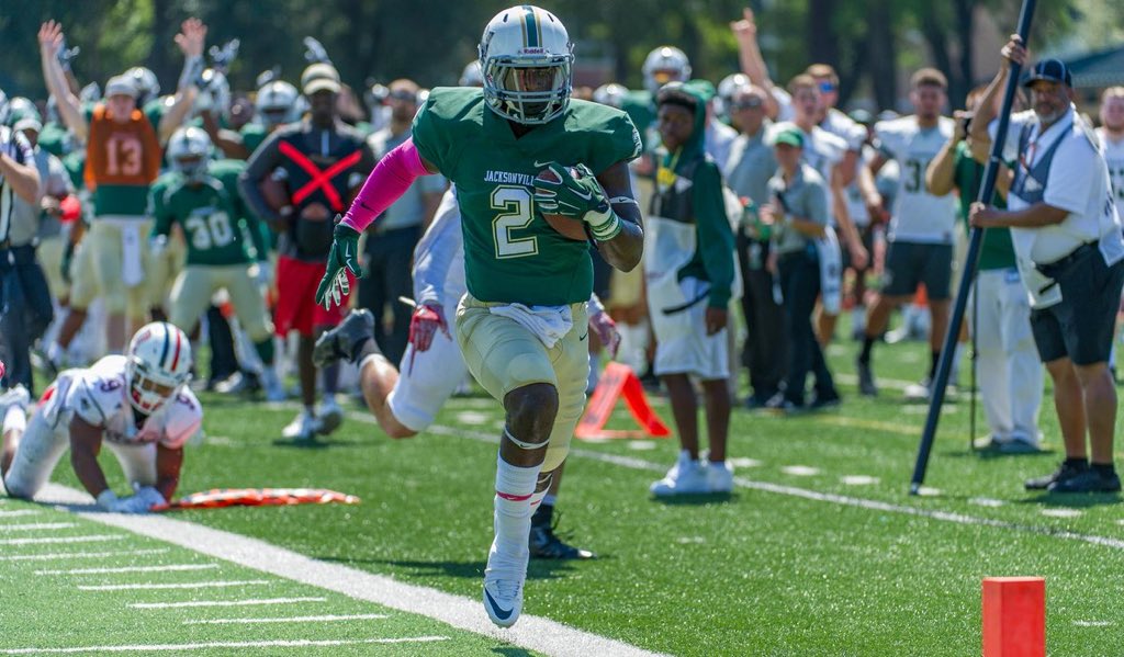 I95southt's tweet photo. Would like to thank @Trent_Steelman  for my 4th division one offer to Jacksonville University!!! 🐬 @CoachHooksHT @CoachCamHT #wedifferent https://t.co/3XI2iX4Kof