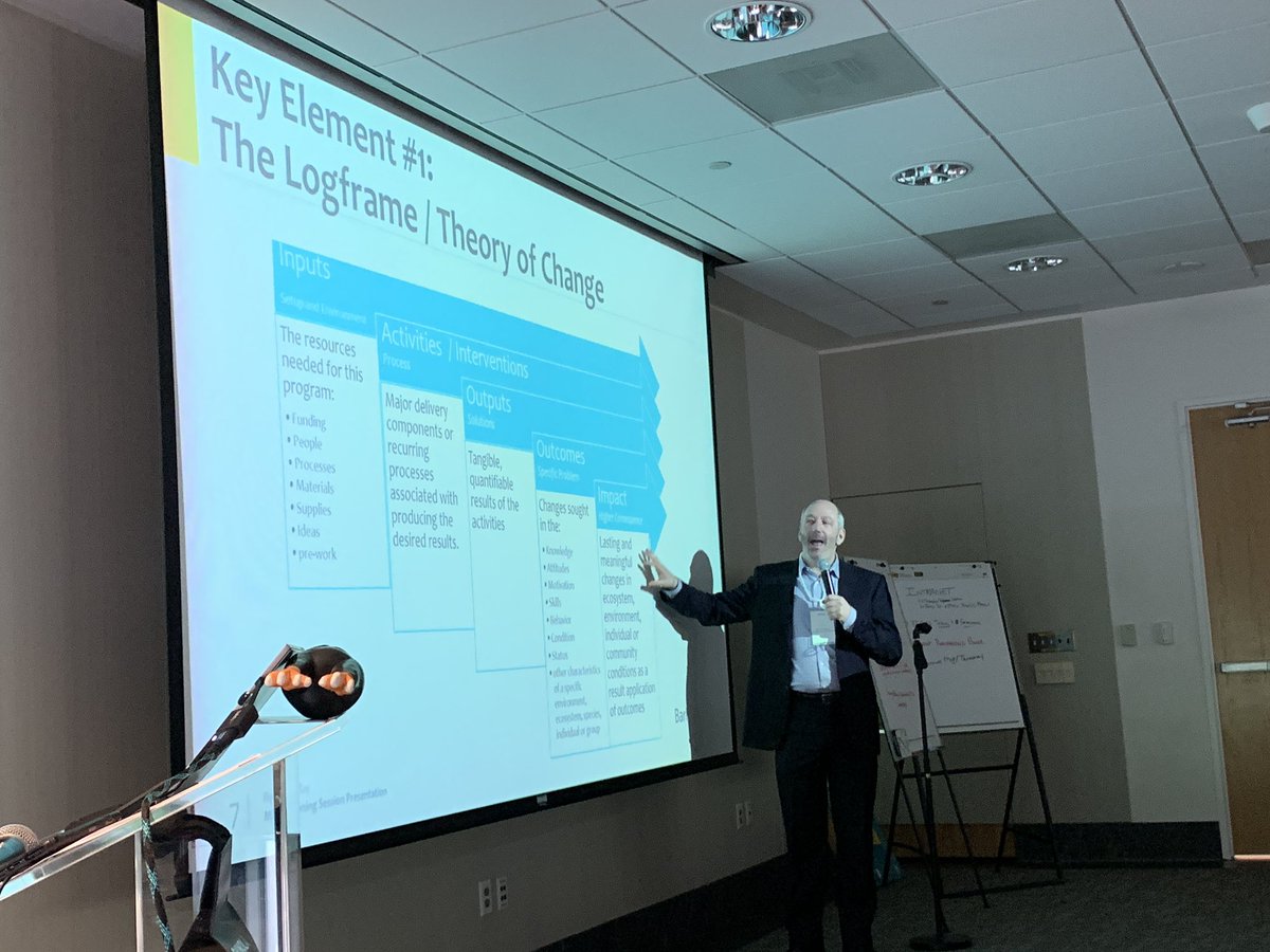 TimHops's tweet photo. Alan Levine (@aclevine) at #CIO4Good Summit sharing ways traditional IT teams can utilize M&amp;E methods and logic models to better track impact of programs. And importantly, help tell better stories and improve outcomes overall. https://t.co/FhLvhjSQ8c