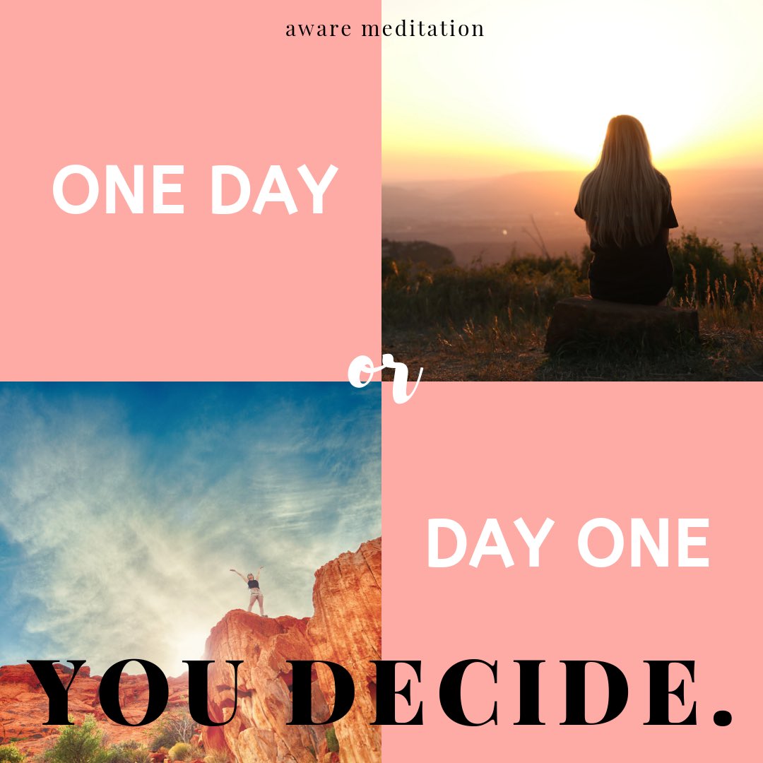 Awaremeditation's tweet photo. Some beautiful #MondayMotivation to start your week. Let today be the day you take your first step in reaching a new goal. #mondaythoughts #11thstep #vedicmeditation https://t.co/ZvBwvglZKZ