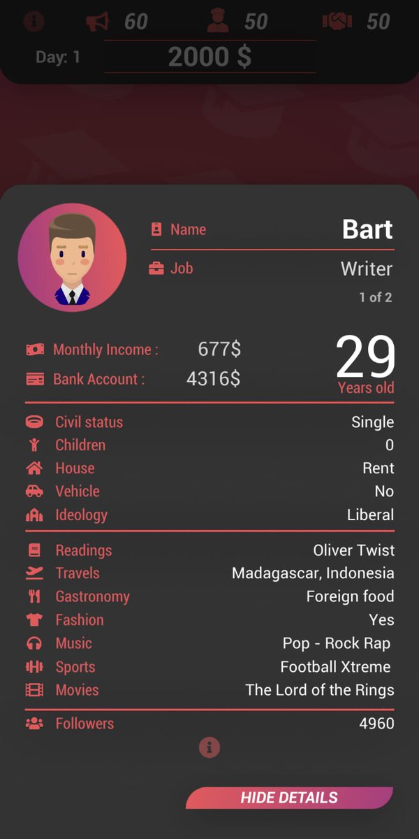 InherentGameDev's tweet image. Do you see anything different? We have implemented the faces of the profiles! Do you like it? We will reveal some news about our release soon, stay tuned! #indiedev #indiegames #gamedev #uidesign #privacypolicy #madewithunity #mobilegames