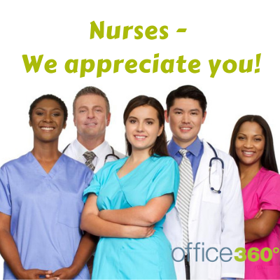 Happy #NationalNursesDay to all the nurses out there! Thank you for all you do! <a href="/Office3Sixty/">Office360</a> appreciates you!