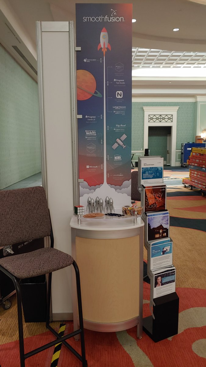 tknowlton's tweet image. Just arrived at #ProgressNEXT19 and got the @smoothfusion kiosk set up. Looking forward to a great conference! @ProgressSW  @Sitefinity #sitefinity #sitefinitycms
