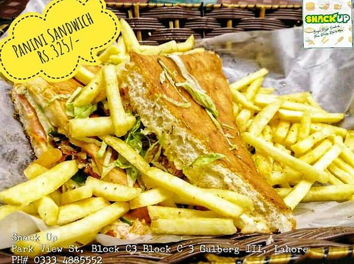 eatsnackup's tweet photo. Special Panini Sandwich #Rs325
Deal with regular fries and drink... 
15% Discount on Menu for Dine-in Orders.

Snack Up
Park View St, Block C3, Gulberg III, Lahore
https://t.co/xXdR9JaHez

Happiness is Just CALL AWAY
Call now: 0333-4885552, 0331-4903496
#eatsnackup #Lahore https://t.co/j6pkKn20M3