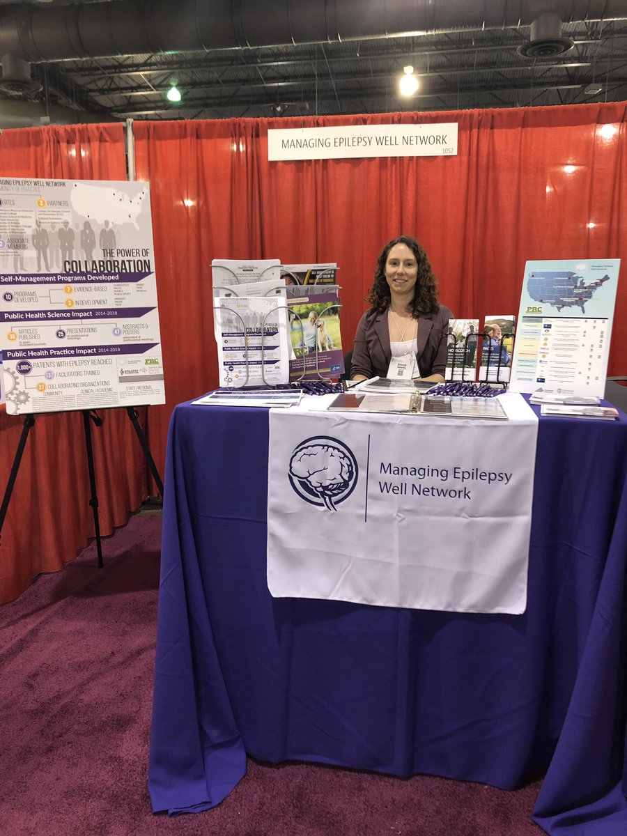 MEWNetwork's tweet photo. In Philly at #AANAM? Stop by booth 1052 to talk with MEW Project Coordinator Samantha Schmidt about epilepsy self-management. https://t.co/MZaNt5rabK