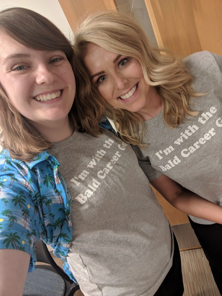 baldcareerguy's tweet photo. The best part about graduate assistants is the ideas they bring and watching them grow. The toughest part is saying congratulations and goodbye. U da bomb @TheCrysLady and @blhunter013! The shirts. . .😂😂😂😂 Congrats on your Masters Degrees! You've been wonderful to work with! https://t.co/JSLCKTWQHW