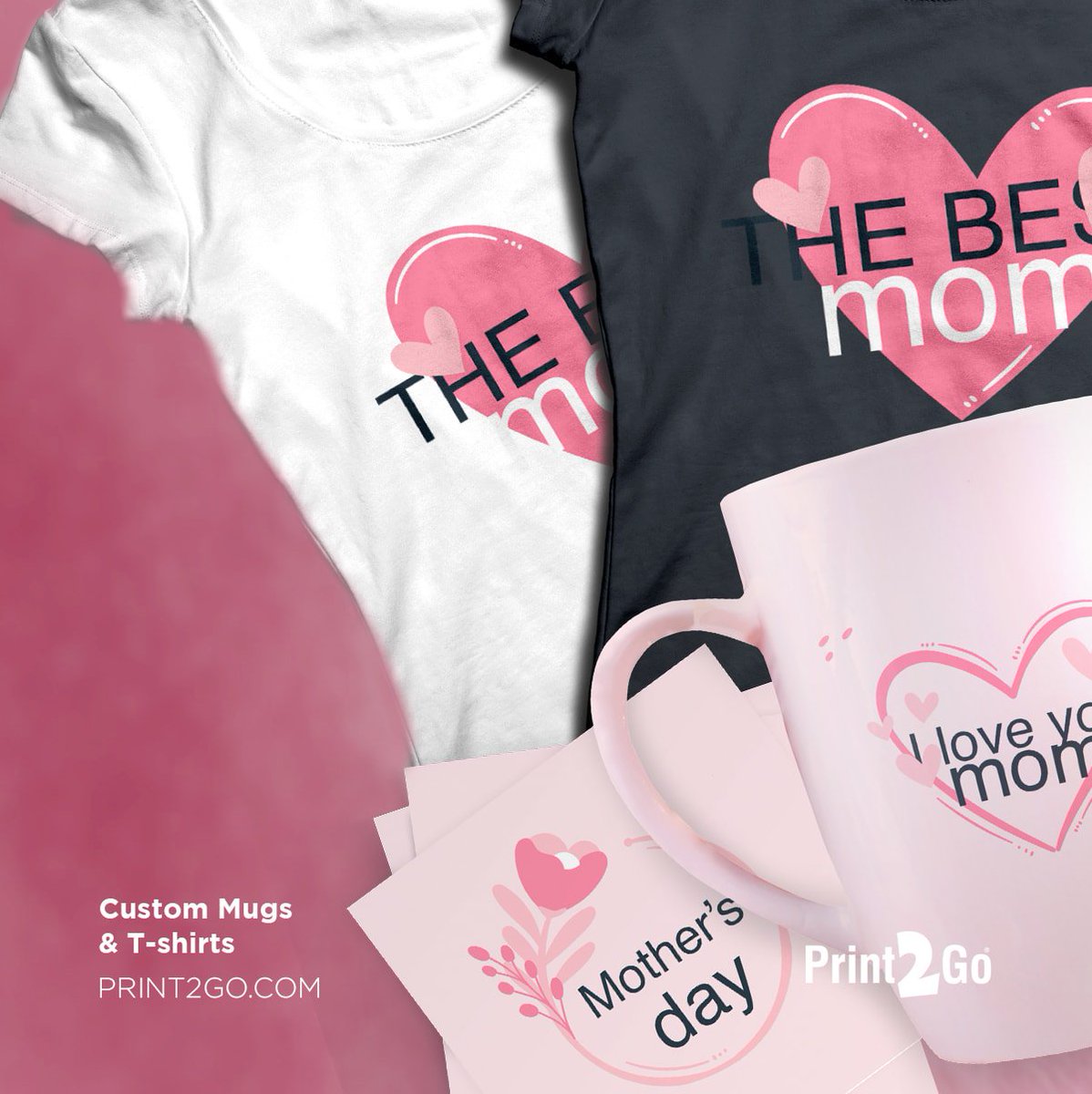 Print2GoCanada's tweet photo. This Sunday is Mother’s Day and to help celebrate, all Mugs &amp; T-Shirt prints are 35% off! Show your mom how much you care by allowing us to customize a design specific to her. Offer available until May 12th! https://t.co/azqffgywqA