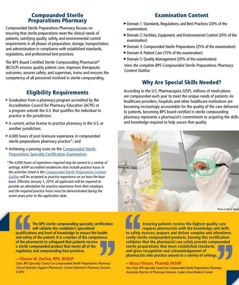 sefh_'s tweet photo. ¿Sabes que el 13 de mayo se inicia la inscripción al examen de una nueva especialidad @BPSweb?

🆕 Certified Sterile Compounding Pharmacy #BCSCP 

Si eres FH y trabajas en el área de mezclas IV y preparados estériles, puede interesarte 

@farmacotecnia https://t.co/L2tltCcGxq https://t.co/YRNuhXfvSA