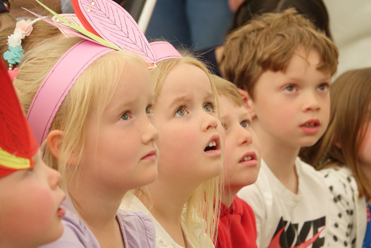 GuernseyLitFest's tweet photo. A wonderfully exciting Enormous Crocodile Tea Party with @quest_venture &amp; @jkstorytelling. Almost time for round 2! #gsylitfest https://t.co/y6U2PKphZk