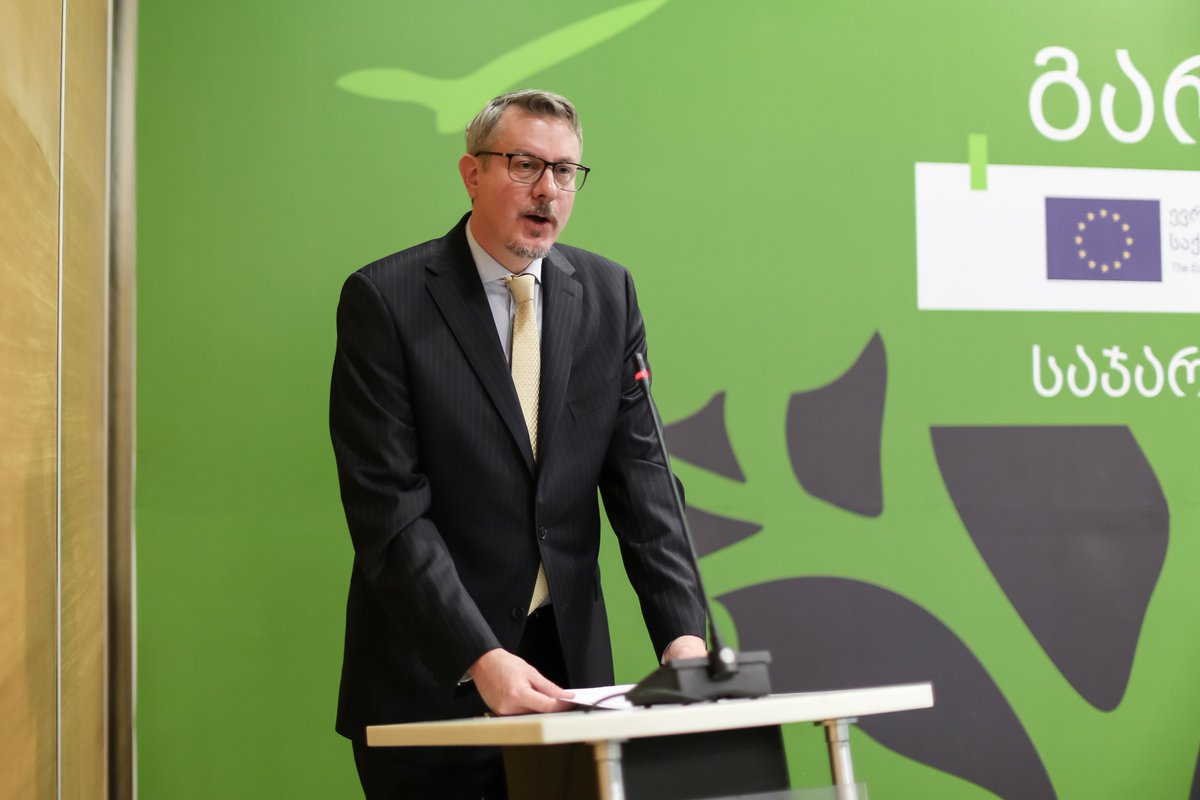 CarlHartzellEU's tweet photo. Many thanks to the 400+ participants who attended our #TalkingEnvironment forum yesterday! Important discussions about public waste, a topic of rising importance here in Georgia. Thanks @agricultureGEO, @kkuchava for participation.   👉 https://t.co/DzqNWiVMon
#EU4Environment https://t.co/BOuScvGNB3