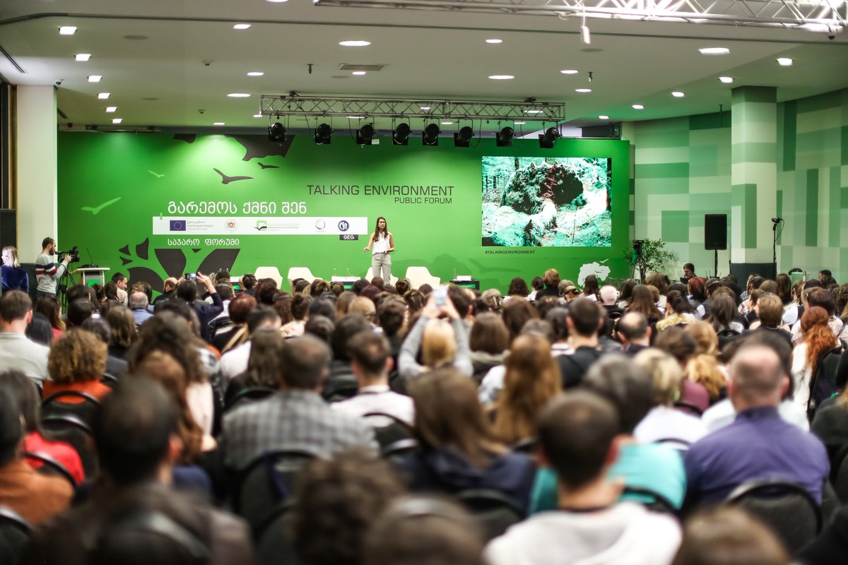 CarlHartzellEU's tweet photo. Many thanks to the 400+ participants who attended our #TalkingEnvironment forum yesterday! Important discussions about public waste, a topic of rising importance here in Georgia. Thanks @agricultureGEO, @kkuchava for participation.   👉 https://t.co/DzqNWiVMon
#EU4Environment https://t.co/BOuScvGNB3