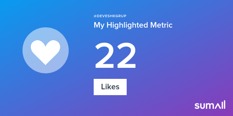 DEVESHKGRUP's tweet photo. My week on Twitter 🎉: 2 Mentions, 22 Likes, 2 Replies. See yours with https://t.co/CYOSza0QkK https://t.co/Sb3OCPcUEM