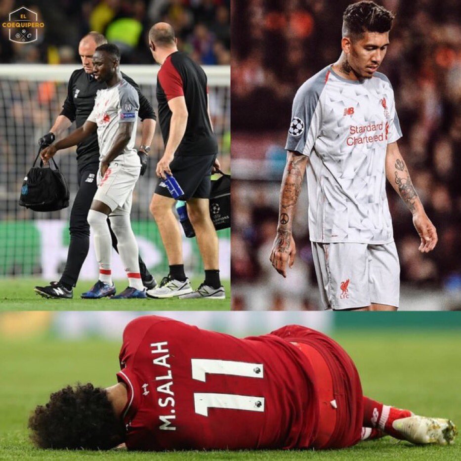 alfredoduro1's tweet photo. Primero la lesión de FIRMINO, después KEITA y ahora MO SALAH. Pero la flor en el culo luego resulta que la tienen otros!!! https://t.co/qCvB7iLvuc