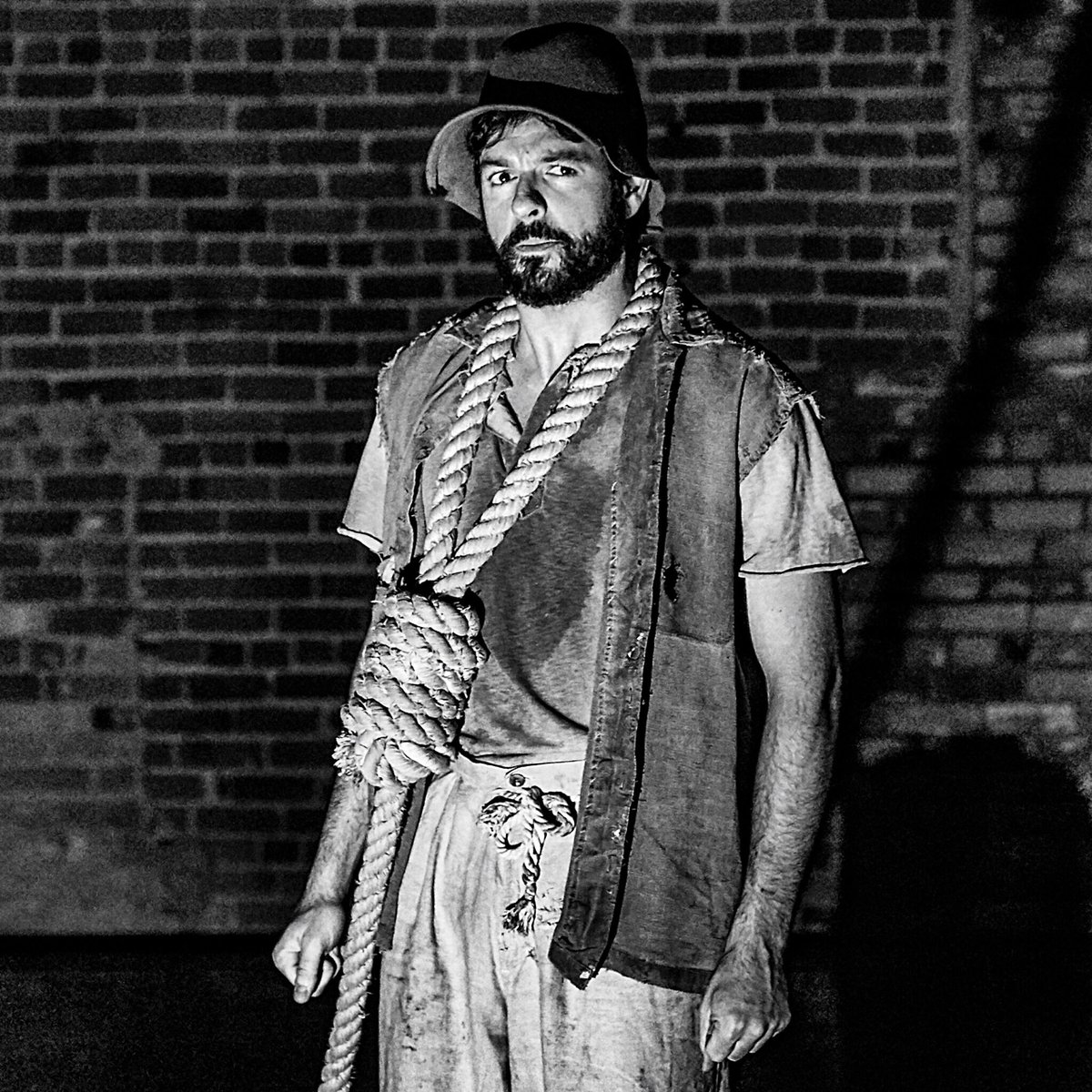 CLOSES SUNDAY!
“...man in brief in spite of the strides of alimentation and defecation wastes and pines wastes and pines...”
Tyrell Crews as Lucky in Black Radish Theatre’s WAITING FOR GODOT <a href="/thegrandyyc/">The GRAND</a> until May 12.
Tickets: blackradishtheatre.ca