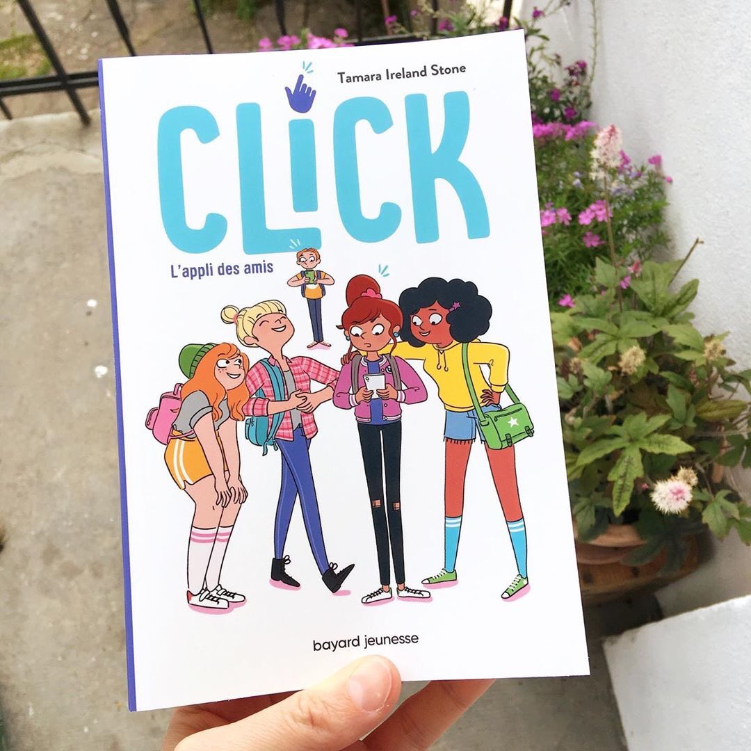 tamaraistone's tweet photo. Loving the adorable French edition of CLICK’D! Look for it on shelves this week. Merci beaucoup, @BayardEditionsJ!
[📷 @anneoliviamessana]
#clickd #swapd #mglit https://t.co/D4ObR3YPID