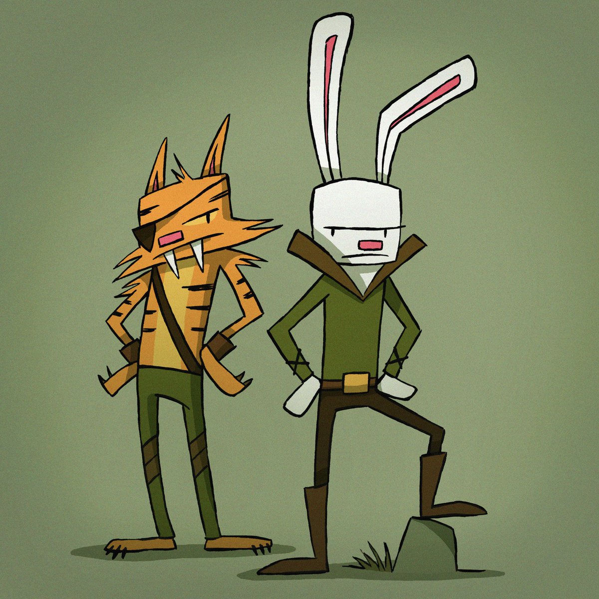 Here's my redrawing of this week's kid-designed #NiceJobTeam Spy Beasts by Elijah!  
Artists, want a fun warm-up challenge?  Check out <a href="/Monsters_Go/">Monsters Go</a> for weekly prompts!  #MonstersGo.