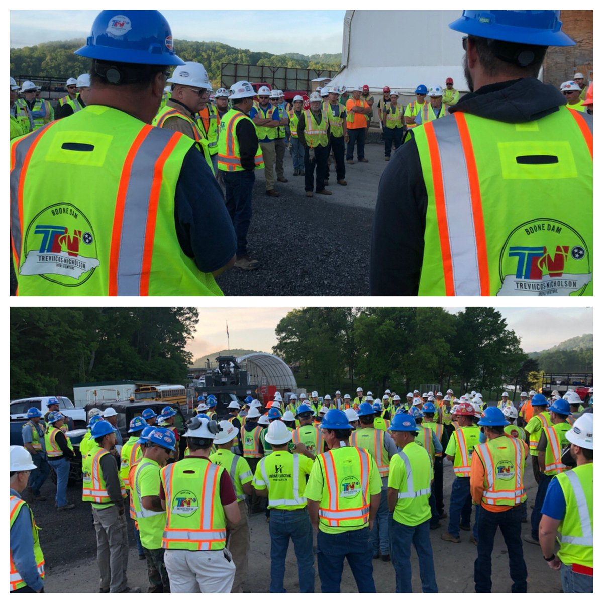 BooneRepair's tweet image. Safety is our top priority at TVA and the Boone Dam Project.. It was a beautiful morning for our monthly All Hands safety meeting. @TVAnews #Safety