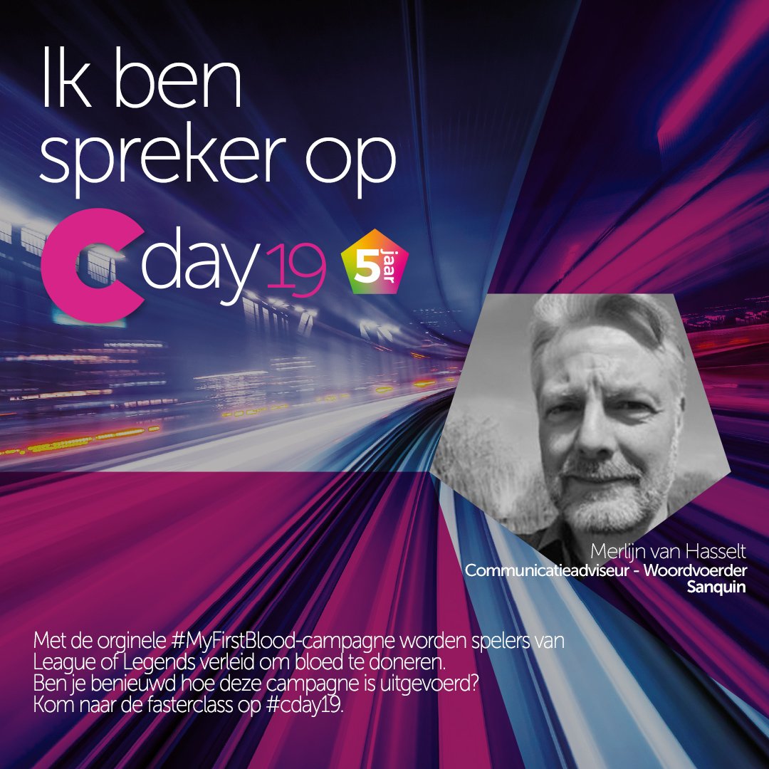 Logeion's tweet image. Hoe zorg je ervoor dat jonge mannen bloeddonor worden? Tijdens deze fasterclass op #cday19 vertellen Merlijn van Hasselt en Kevin Loos hoe zij de #MyFirstBlood-campagne succesvol hebben uitgevoerd. Kijk voor info &amp;amp; tickets op cday.nl #cday19