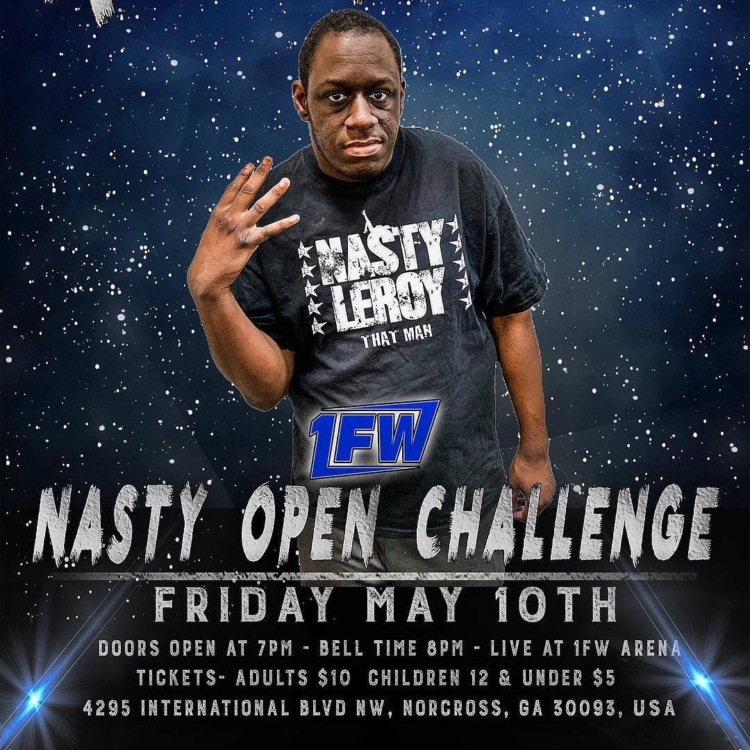 thatnastyleroy's tweet photo. Who's accept Nasty Open challenge  who goes one-on-one with the nasty one #NastyLeroy #theFaceof1FW  #ThatMan #Yourgirlfriendfavoritewrestler  #1FW #OneFallWrestling #Norcross #Georgia #YourNext1FWChampion #itsNastyTime https://t.co/BVJVIuF2Ck https://t.co/mmn0jqaZH2
