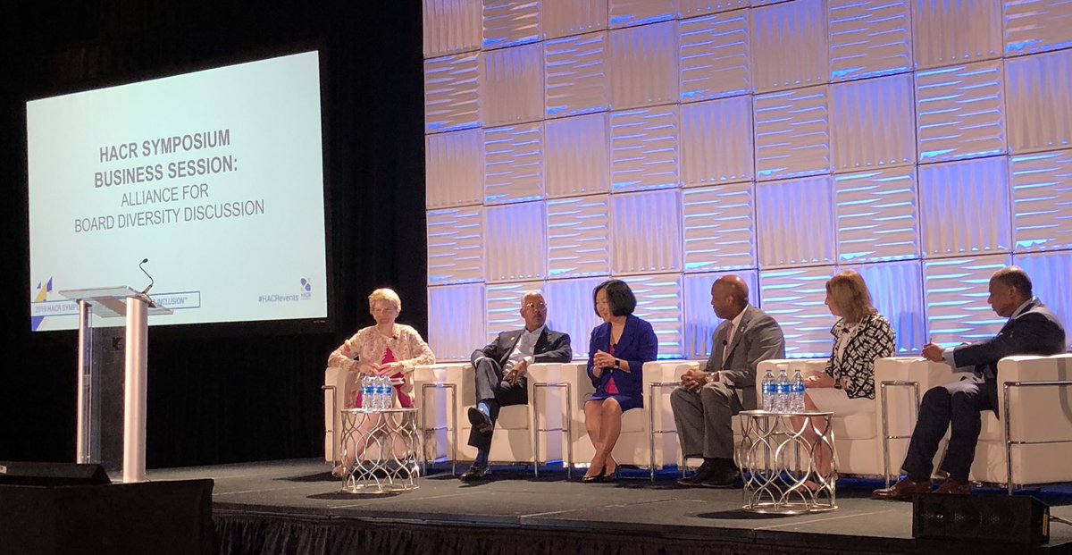 Since 2012, companies with greater than 40% diversity on their boards has doubled. Yes, good news but more progress is still needed!
#HACRevents #ATTDiversity <a href="/lindachaku/">Linda Akutagawa</a> <a href="/lhariton/">Lorraine Hariton</a> <a href="/CidWilson/">Cid Wilson</a> <a href="/DeborahDeHaas/">Deborah DeHaas</a>