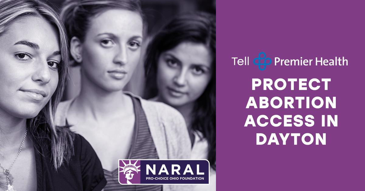 AbortionForward's tweet image. Premier Health is jeopardizing women’s health by refusing to grant a transfer agreement to the only abortion clinic in Dayton. Tell them to support #AbortionAccess! &amp;gt;&amp;gt; act1.myngp.com/Forms/-9927622…