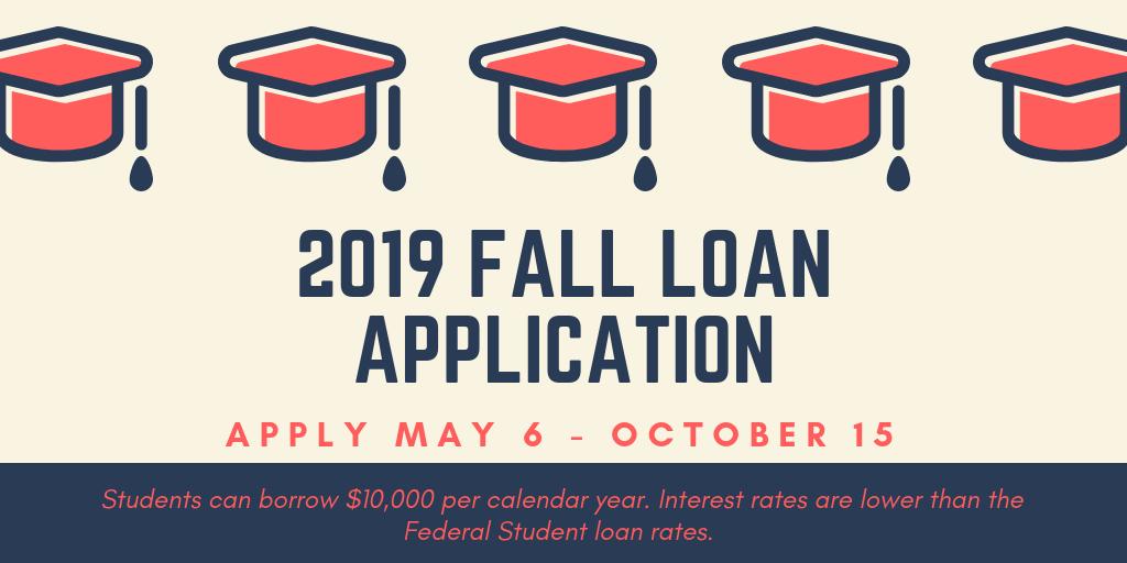 umcols's tweet photo. The 2019 Fall Loan Application is now open! Students can apply now for funds for Summer and Fall terms. More information can be found on our website: https://t.co/kkTGgK585G @GBHEM https://t.co/JoXmuRaOjT