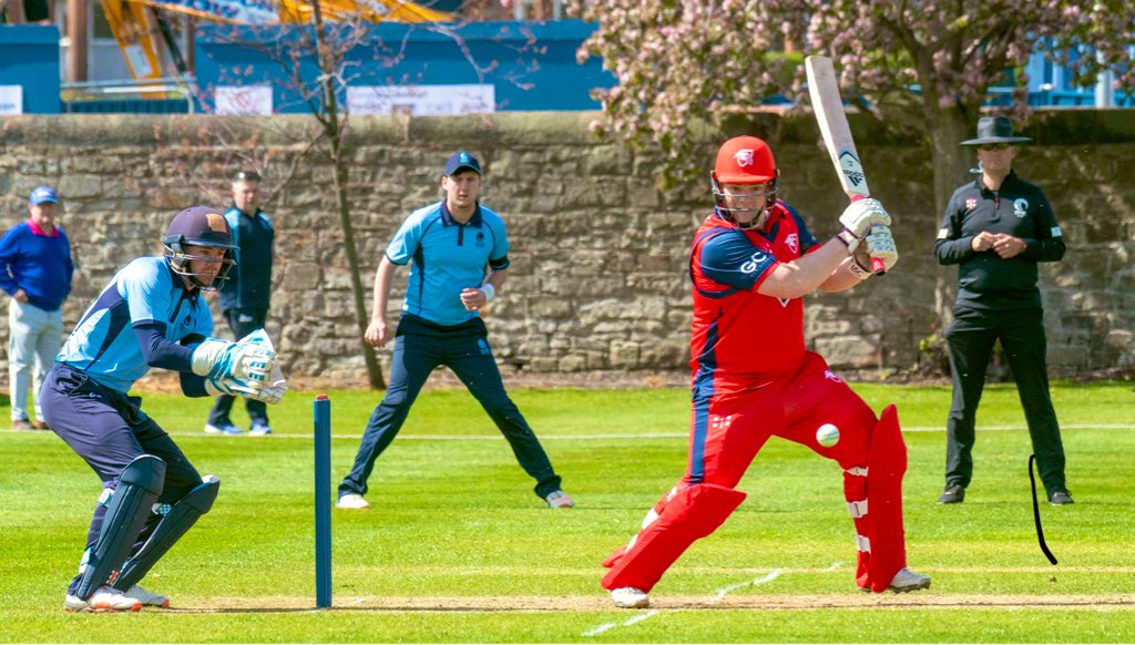 @iainkennedy187 #ChairofSelectors @CricketScotland observing proceedings at @KnightsEastern v @Warrior_Cricket