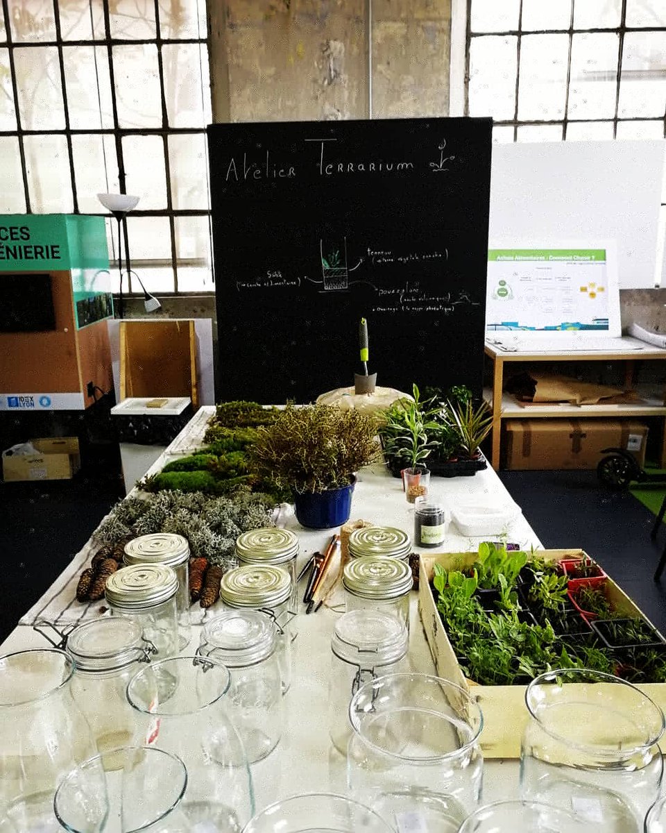 La Pré-Fabrique de l'#Innovation de l'<a href="/UniversiteLyon/">Université de Lyon</a> à #SaintEtienne a accueilli ce week-end <a href="/48hagriurbaine/">Les 48h de l'Agriculture Urbaine</a>. Au programme, composition de jardinières, fabrication de terrarium, réflexion sur l'agriculture urbaine de demain... Merci aux animateurs et aux participants !