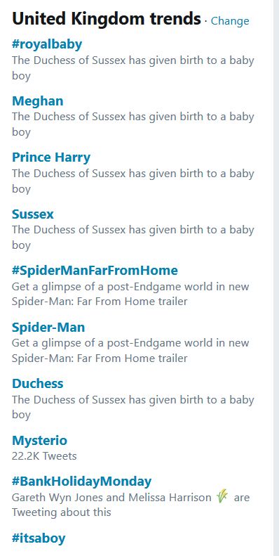 Look at what's trending on Twitter today, as news of the accelerating collapse of the Earth's living systems is released, and weep for our blinkered stupidity.