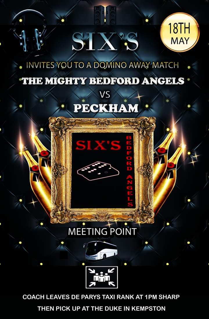 Home games are cancelled until further notice but AWAY games are a go. .. #sixs #clubsixs #bedford #bedforduk #dominomatch #dominos #peckham #coachtrip