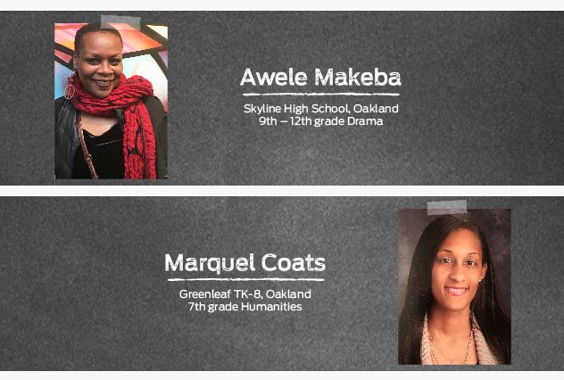 It's Teacher Appreciation Week &amp; you can help an OUSD teacher WIN BIG! Marquel Coats from Greenleaf TK-8 &amp; Awele Makeba from Skyline are up for the NBC Bay Area All Star Teacher Award &amp; the $20,000 school grant that comes with it. Vote Today! nbcsports.com/bayarea/AST
