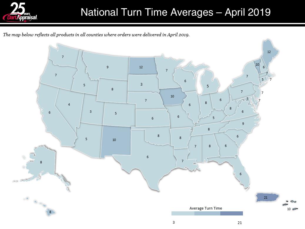 appraisaldart's tweet photo. Check out our National Turn Time Averages for the month of April. #april #turntime #amc https://t.co/Z29ixyeONi