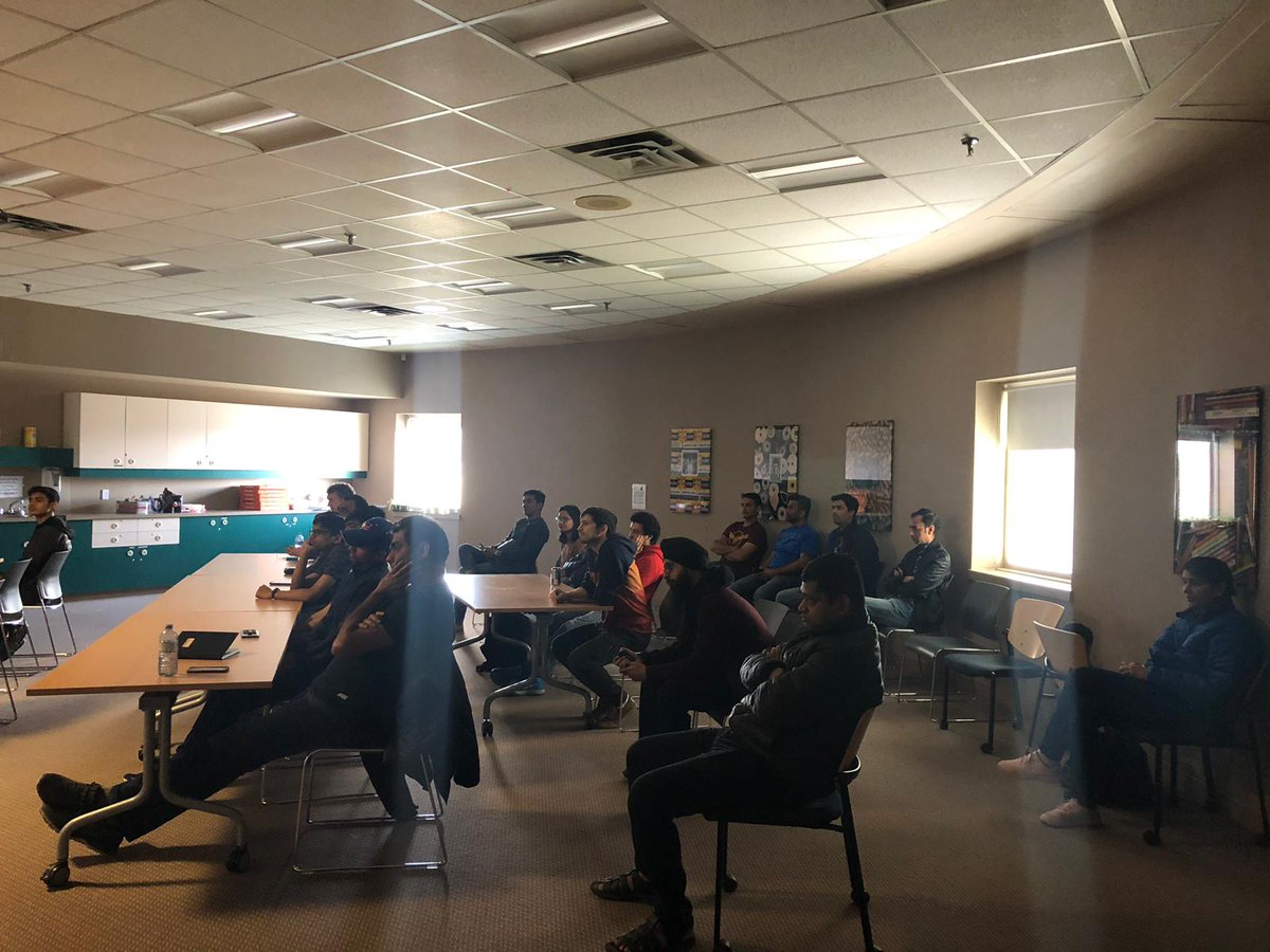 ThinkForDeepak's tweet photo. Last Week on Friday (May 4th) & Sat (May 5th) IoT Coast 2 Coast team was in #Saskatchewan.
Nik & I (Deepak) has great full house Presentations, Cool Demo & Ques on #azuresecurity #azureiot in #Saskatoon and #Regina.
#iotc2c #azureiotc2c #iotcoast2coast #Azure@CsharpCorner https://t.co/3zN3LbZHqn