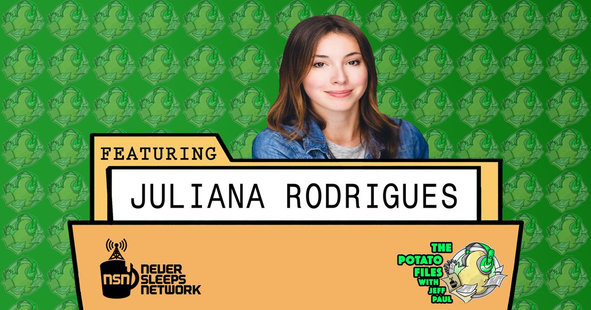 jeffpaulcomedy's tweet photo. Check out @hooliana_ on this week's ep of #ThePotatoFiles on @NeverSleepsNet!
Listen, like, share & subscribe.
Never Sleeps Network
https://t.co/HmzAySKa7H
iTunes
https://t.co/o7gjkQ6hwN
Google Play
https://t.co/FULCf4uzkF
Spotify
https://t.co/Uy8diPq0or https://t.co/M5muM3gxKO