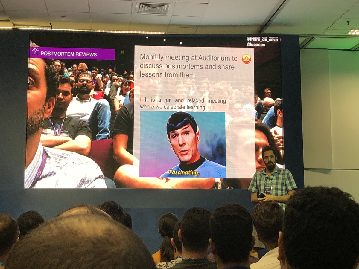 ecolabardini's tweet image. Blameless postmortems @nubank #qconsp