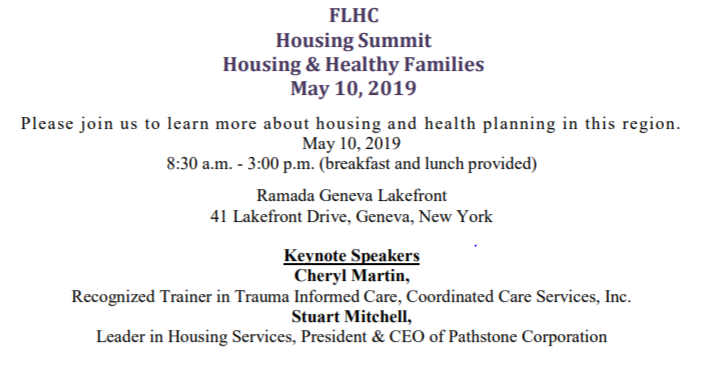 FingerLakesPPS's tweet photo. FL Housing Summit coming up 5/10 in Geneva! Learn more about Housing and Health Planning in this region #FLACRA EMAIL: martin.teller@flacra.org https://t.co/oxWrF7OZDs
