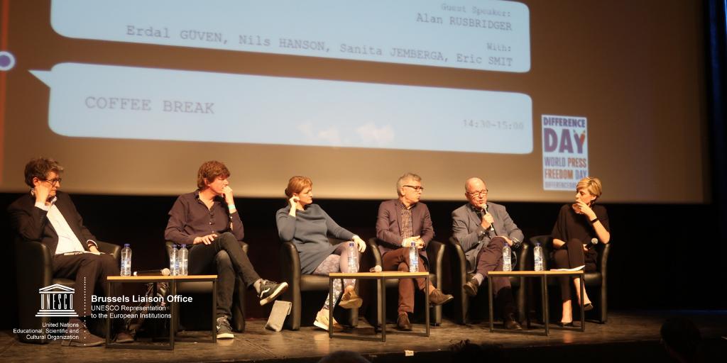 UNESCOEU's tweet image. How did you celebrate World Press Freedom Day?
Here in Brussels we had exciting discussions on how journalists are speaking truth to power during Difference Day @BOZARbrussels @differenceday16
#PressFreedom #DD19 #DefendJournalism #WorldPressFreedomDay