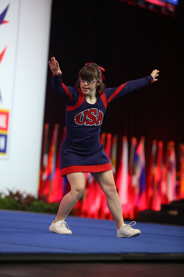 SpecialOlympics's tweet photo. Last month, a group of our cheerleaders had the opportunity to compete at the #InternationCheerChampionship in Orlando, solidifying their place in the cheer world! 

More about #ICUWORLDS2019 ➡ https://t.co/7JaiMqH454. #InclusionRevolution https://t.co/xvcRMbiv6w