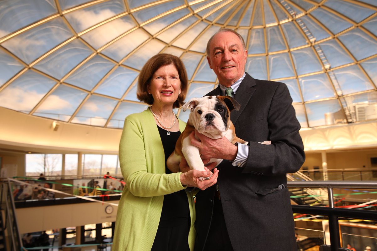 I'm sharing that in May 2020, I'll retire as President of Bryant. Big Dawg &amp; Ms Kati have loved this role for the past 23 yrs and all our Bulldogs. Pls see full ltr: http://bit.ly2ZYK6dr 🐶😍