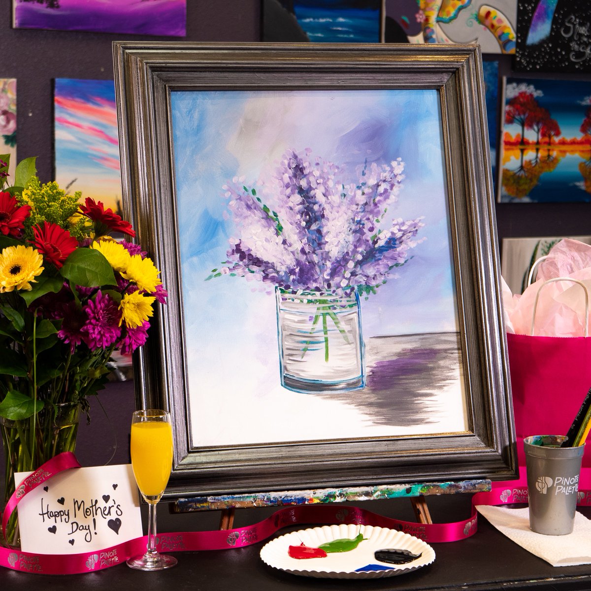 PinotsPalette's tweet image. Plan a little #girltime with Mom over a glass of her favorite bubbly! Lilacs in a Glass is such a gorgeous painting that will look great in your home in her hers! bit.ly/2XzmqtZ  
#mothersday #mothersdaygifts