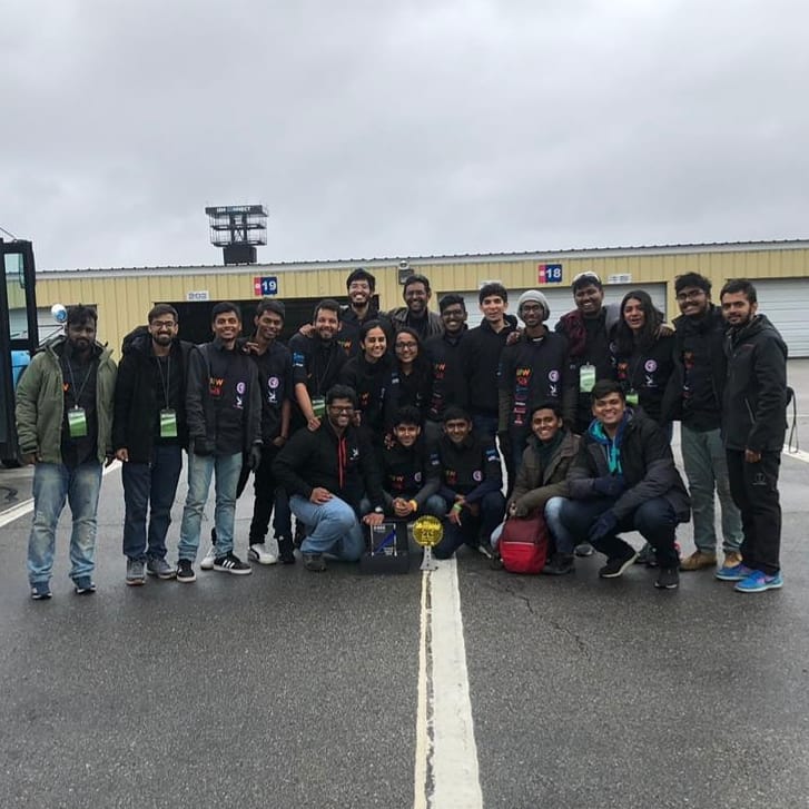 "Racing is not about strength, it's about the determination to never give up"

Our third year's team finished 3rd overall <a href="/Formula_Hybrid/">Formula Hybrid Electric</a> 2019, New Hampshire. We bagged 1st place in project management and 3rd place in design event.

We would like to thank all our supporters!