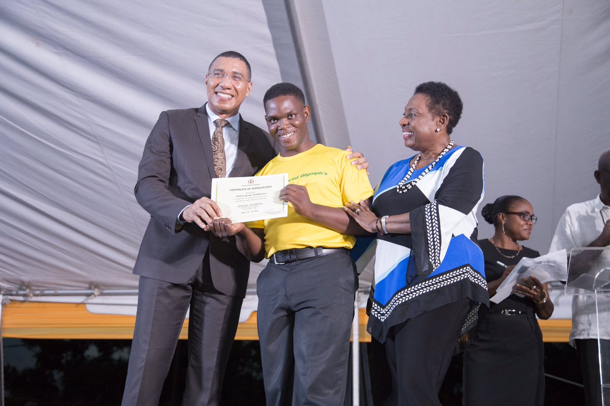 AndrewHolnessJM's tweet photo. (2/2)... I am extremely proud of their achievements. I want to encourage the athletes to continue being an inspiration to many. #ThinkNoLimits https://t.co/NFqRbnCsU1