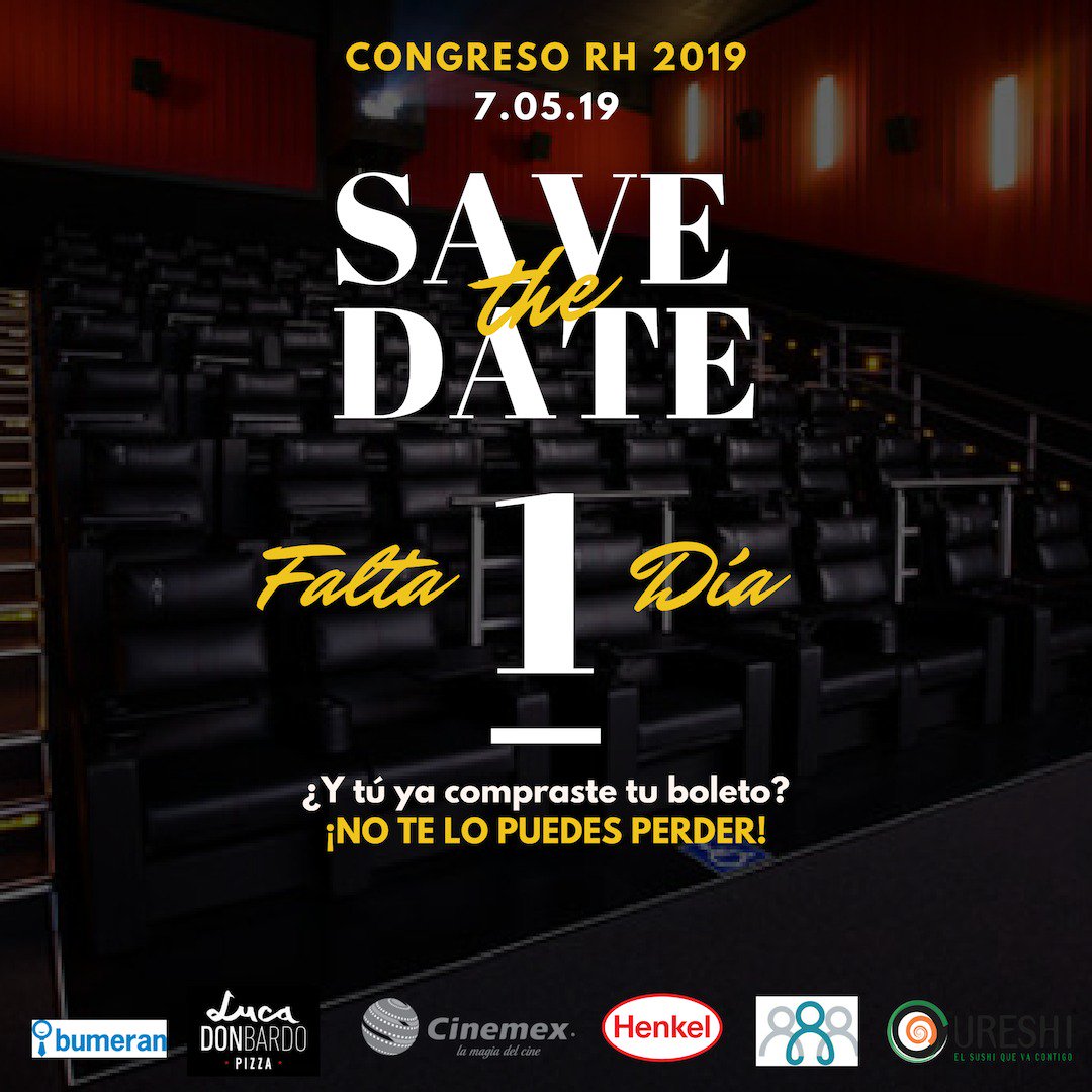 RhUP11's tweet photo. Ya mañana es el Congreso de RH: Transforming the Digital World. ¡Aún puedes adquirir tu boleto! No te arrepentirás. #RH #ViveUP https://t.co/TtZO47IIfk