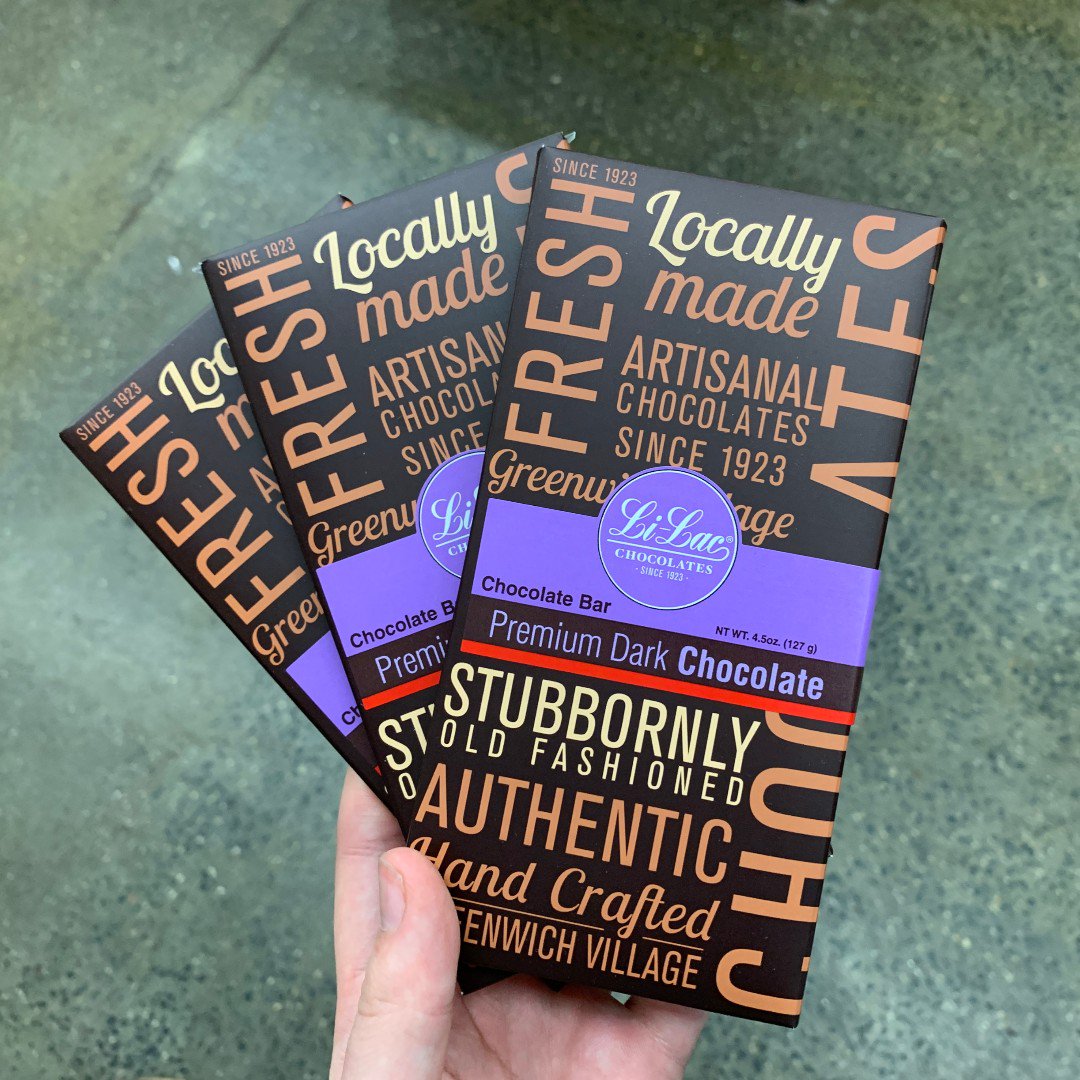 Get your fresh NY chocolate here! Li-Lac, since 1923. 🍫🍫🍫

#lilacchocolate #lilac #whomakesyourchocolate #chocolate #industrycity #darkchocolate #dairyfree #newyorkchocolate #chocolate🍫 #chocolatenyc #lovechocolate #greenwichvillage #westvillage #brooklyn #factory