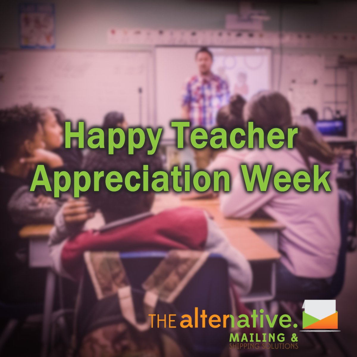 The_Alt_Mailing's tweet photo. In honor of #TeacherAppreciationWeek, we'd like to thank all of the educators who go to work every day because they believe in the future generations. We work with all levels of education and value the importance of teachers &amp; schools. #alternativemailing #NCteachers https://t.co/hkAFUKaKt3