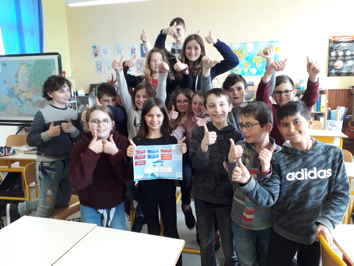 EcoleNecy's tweet photo. Grande nouvelle! La proposition de loi rédigée par les CM2 de Nécy dans le cadre du "parlement des enfants" fait partie des 4 propositions finalistes! https://t.co/F1a4Q5wF4a