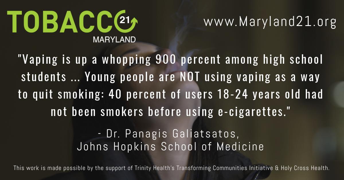 Tobacco21MD's tweet photo. ICYMI: Here's an op-ed in the @BaltimoreSun calling on @GovLarryHogan to #UptheAge MD by signing HB1169 into law! #Tobacco 21 https://t.co/0RolnWJ7LM https://t.co/V2aeuHsorK