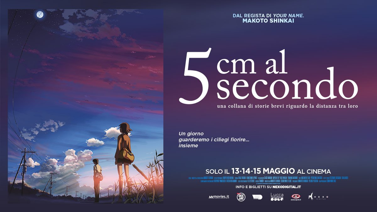 newsintheshell's tweet photo. 5 CM AL SECONDO, al #cinema il 13-14-15 maggio - @Nexo_Digital e @dynitstaff portano nelle sale italiane un’altra opera del maestro #MakotoShinkai, accompagnata per l’occasione dal corto Cross Road!
➡ https://t.co/WhYeImNY5H ⬅
#anime #5cmalsecondo #crossroad #eventi https://t.co/rZ8iDWLNFq